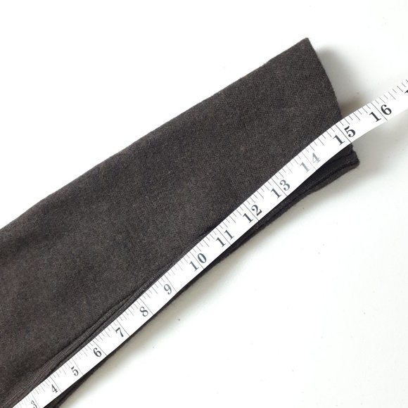 Brown Wool Double Collar Cocoon Cardigan - Picture 9 of 13